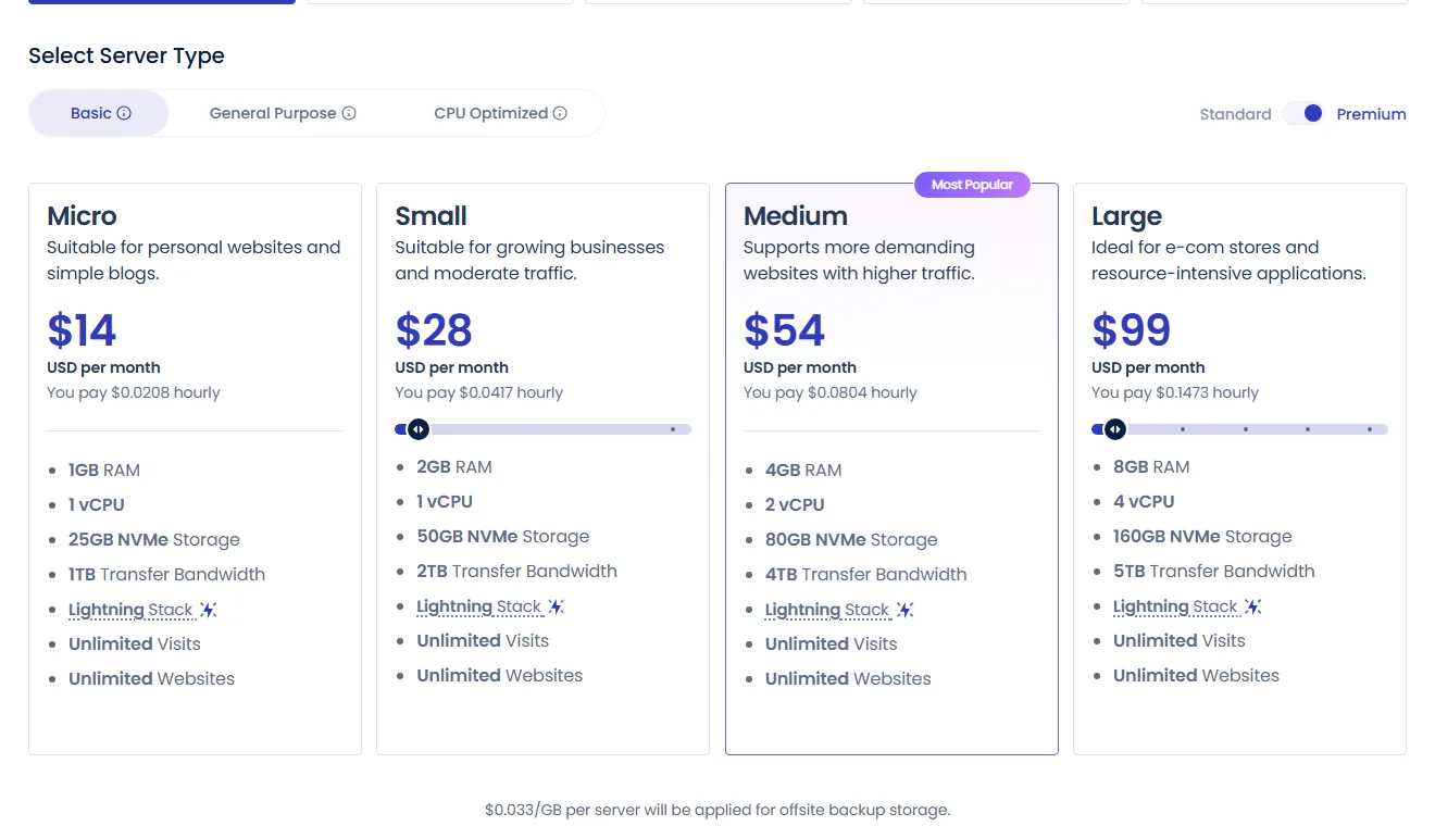 خطط وأسعار كلاود وايز Cloudways