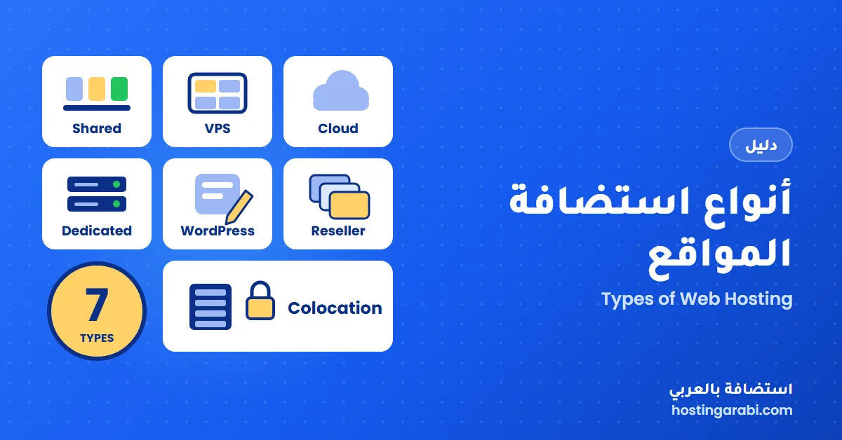 أنواع استضافة المواقع